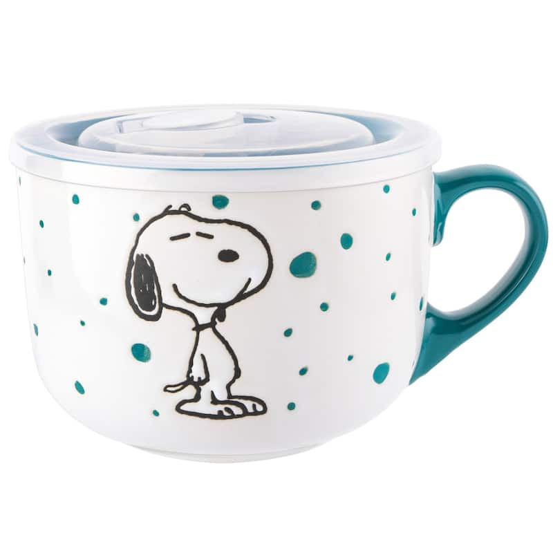 Peanuts 4 Pack 25OZ Soup Bowls w/ Lids