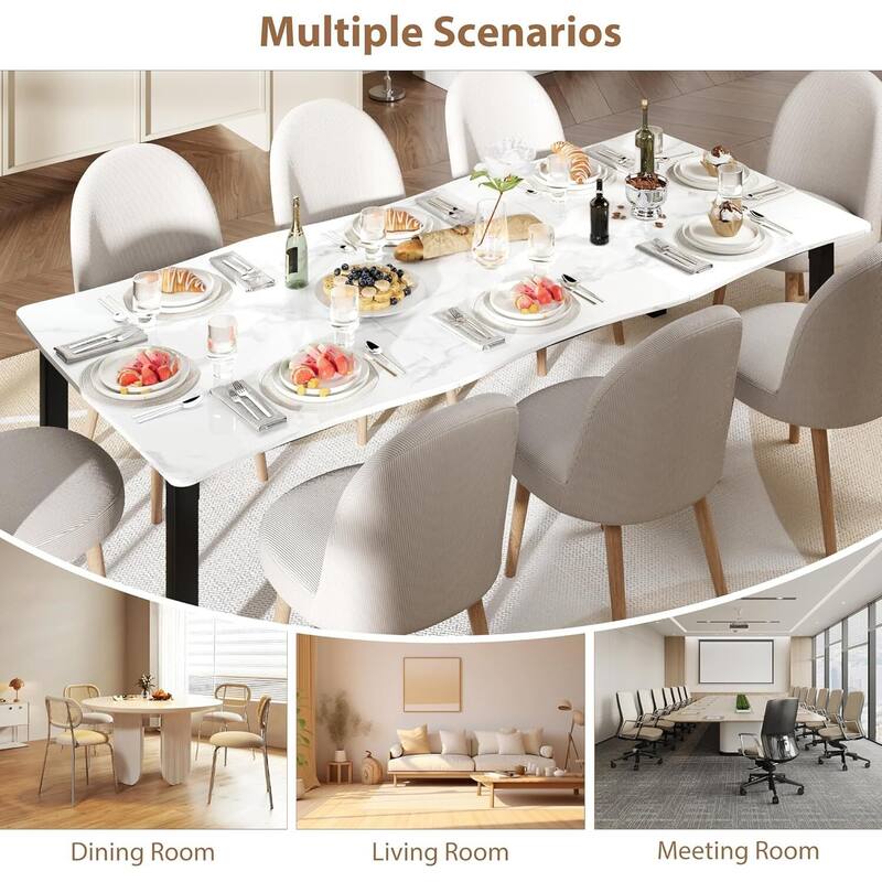 70.9 Inch Kitchen Dining Table Set for 6-8 for Dining Room, Kitchen, or Office (Only Table)