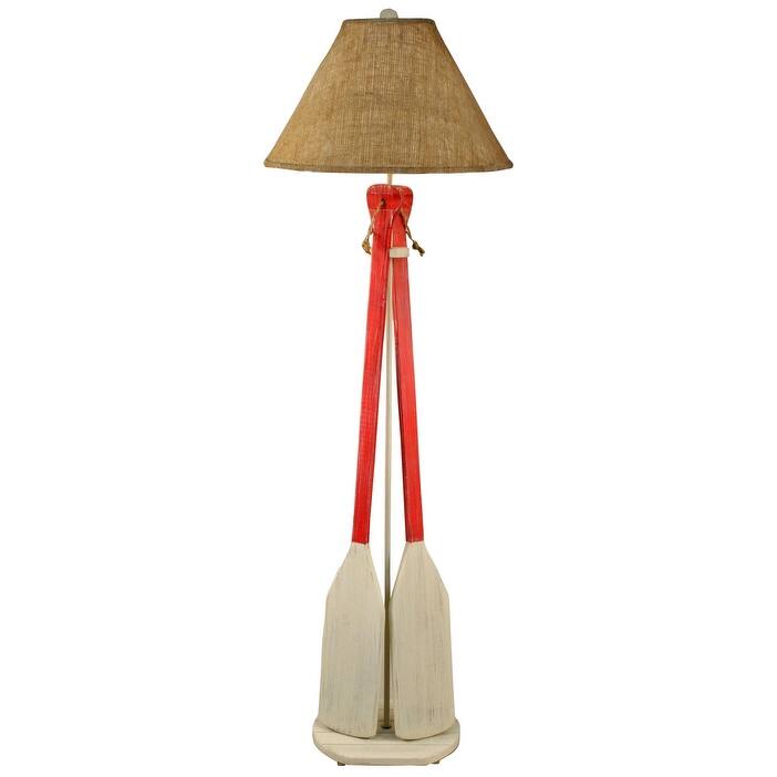 Coastal 2-Paddle Floor Lamp