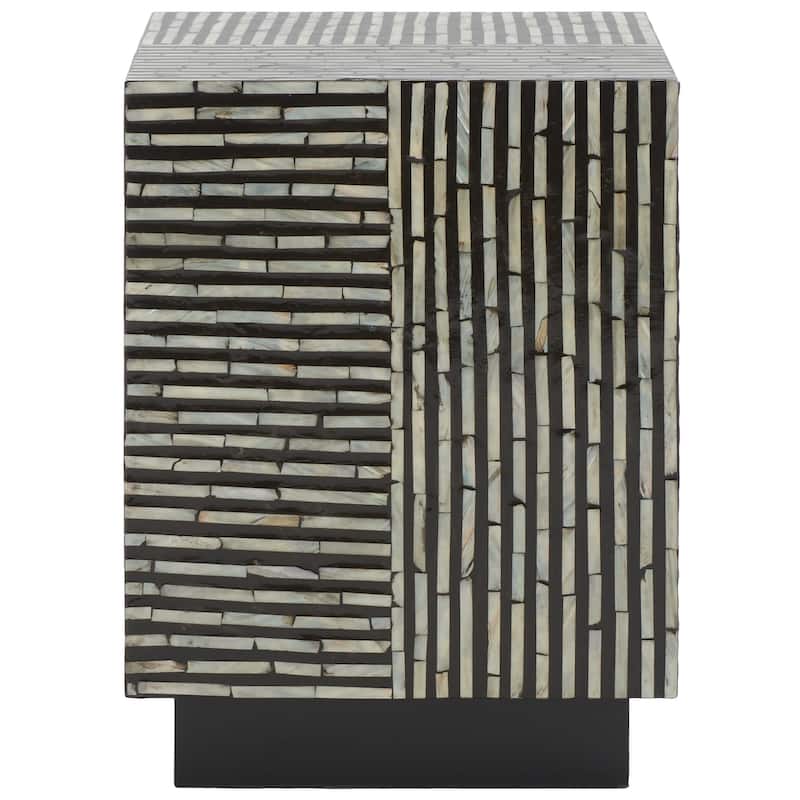 SAFAVIEH Heidrun Square Stool - 14" W x 14" D x 19" H - 14Wx14Dx19H