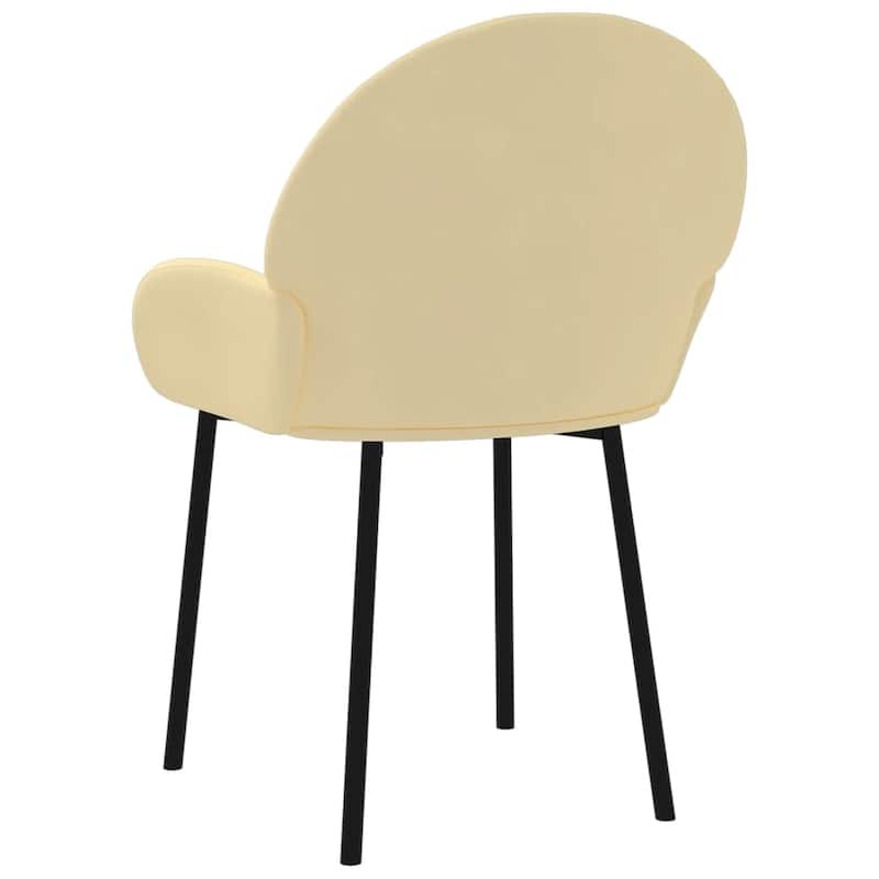 vidaXL Dining Chairs 2 Pcs Accent Upholstered Chair for Living Room Velvet - 22.8" x 22.4" x 30.9"