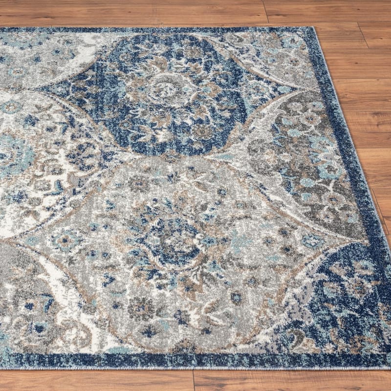 Luxe Weavers Floral Oriental Area Rug, Stain-Resistant Carpet