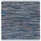 preview thumbnail 53 of 158, SAFAVIEH Handmade Rag Rug Vistiana Flatweave Cotton Rug 6' Square - Ink/Multi - Square