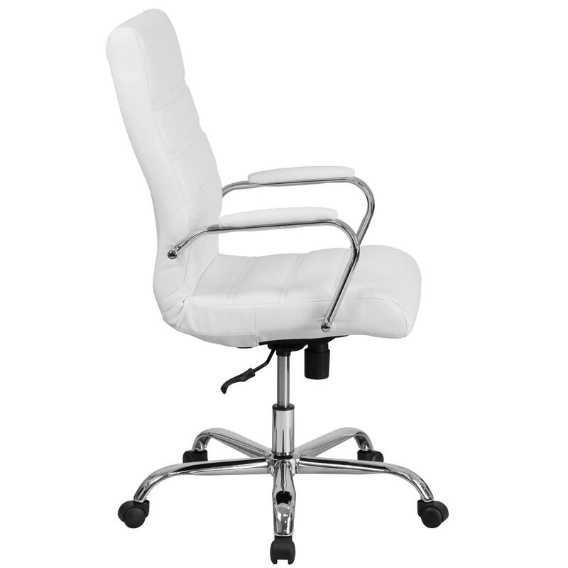 High Back LeatherSoft Executive Swivel Office Chair with Chrome Base