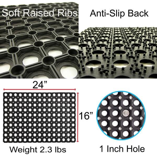 Mats Outdoor Interlocking Rubber Floor Mat Anti Fatigue Overstock 30585304