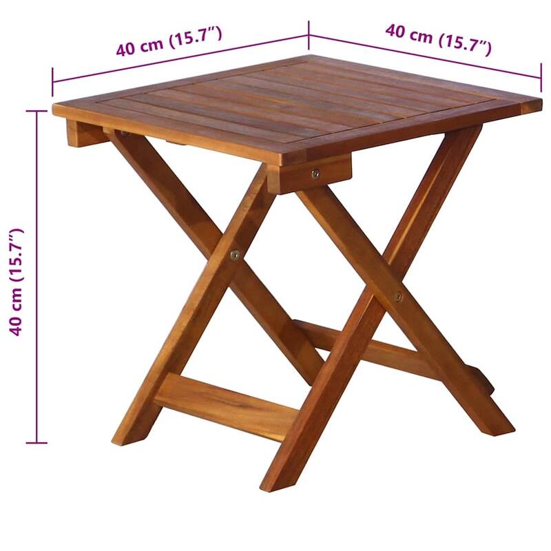 vidaXL Sun Loungers 2 pcs with Table and Cushions Solid Acacia Wood - 72.4" x 21.7" x 25.2"