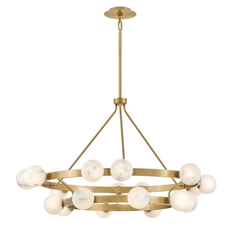 Fredrick Ramond FR41905 Selene 18 Light 48" Wide Ring Chandelier