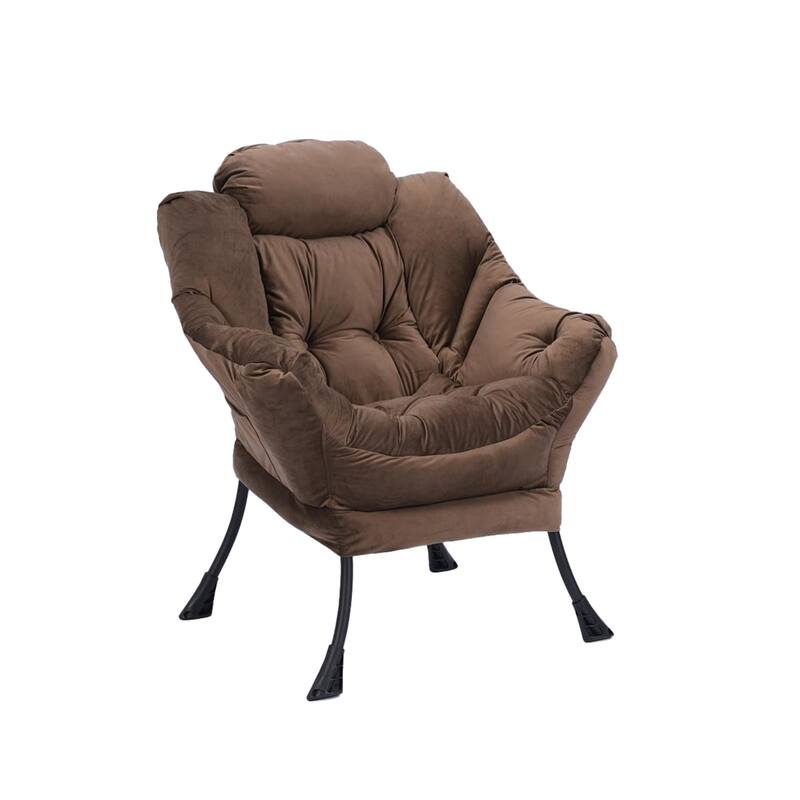 Tufted Accent Chair with Ottoman Cushion Chair Wingback Chair, Upholstered Chairs Lounge Chair with Armrests Side Pocket