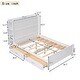 preview thumbnail 4 of 14, Full Platform Bed Solid Wood Storage Bed with Large Storage Space, Headboard with Storage Shelf, Footboard and 4 Drawers