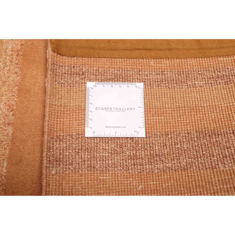 ECARPETGALLERY Hand-knotted Opulence Brown Wool Rug - 5'0 x 7'6