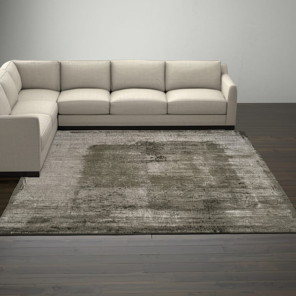 HomeRoots Bofo Abstract Industrial Rectangle Area Rug