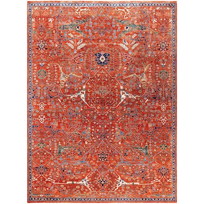 Serapi One-of-a-Kind Hand-Knotted Area Rug - Red - 8' 11" x 11' 9"