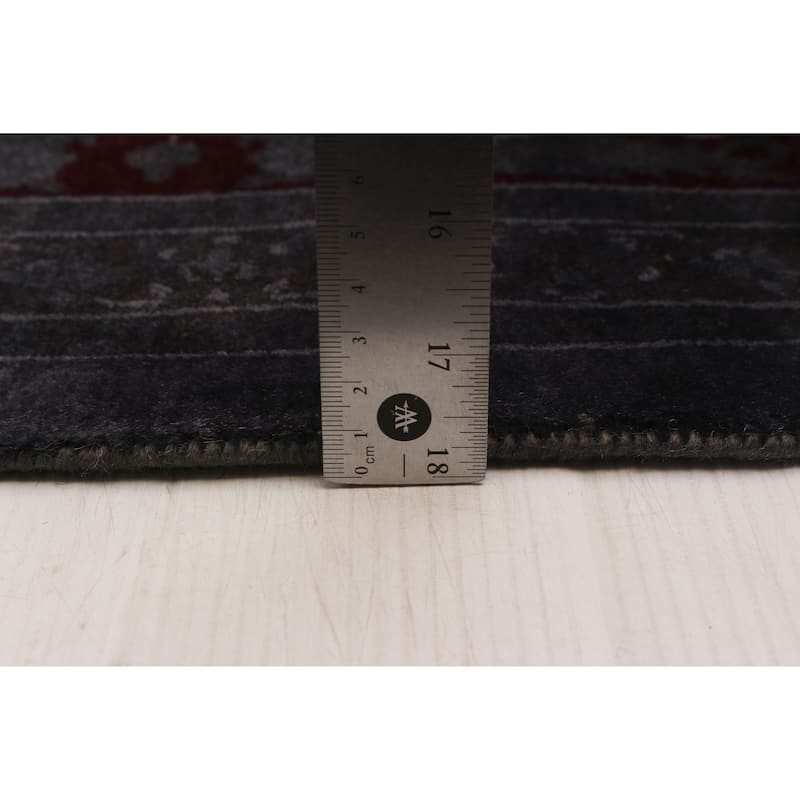 ECARPETGALLERY Hand-knotted Vibrance Grey Wool Rug - 9'0 x 12'0