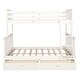 preview thumbnail 38 of 55, Twin over Full Wood Bunk Bed with Drawers