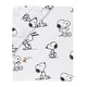 preview thumbnail 10 of 8, Lambs & Ivy Classic Snoopy White/Black/Gray 3-Piece Baby Crib Bedding Set