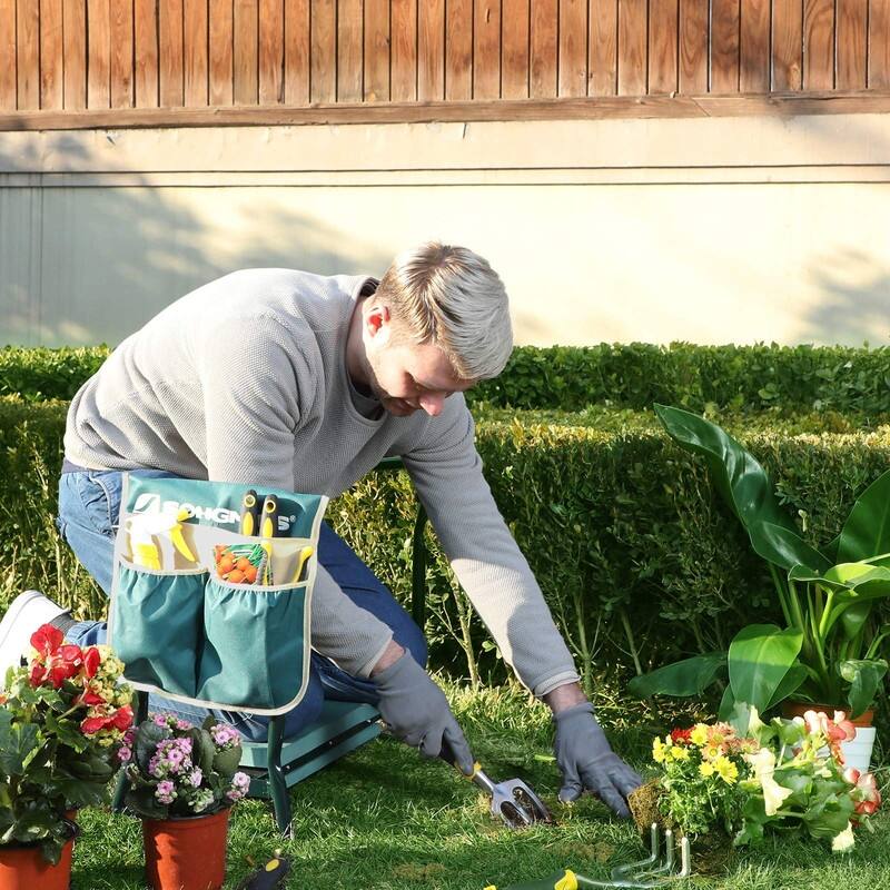 Garden Kneeler and Seat, Multifunctional Garden Kneeling Bench