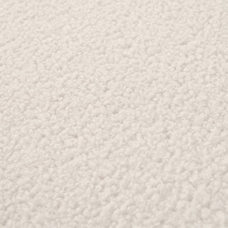 Ottoman Bench in Textured Boucle Rectangular Design with Hinged Lid for Seating