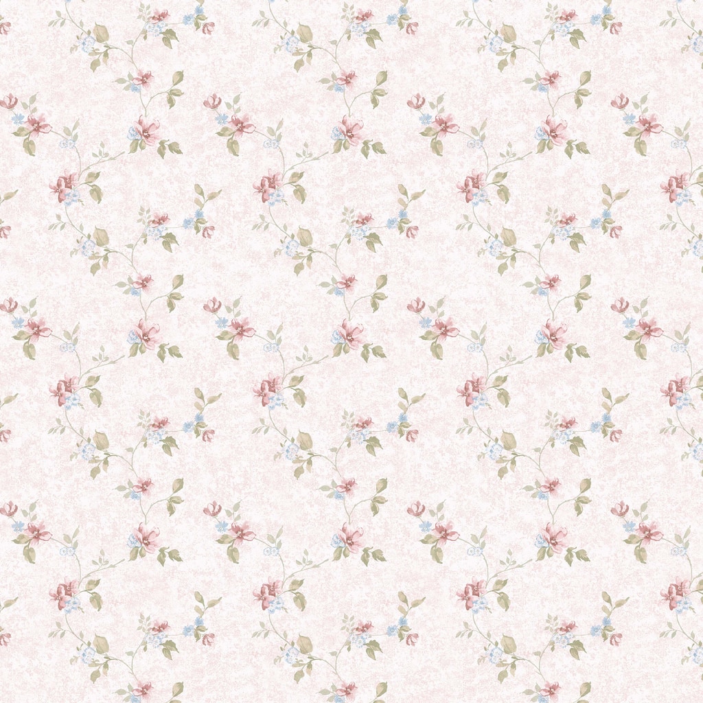 Laon Mini Floral Trail 20.5 In X 33 Ft Washable Wallpaper