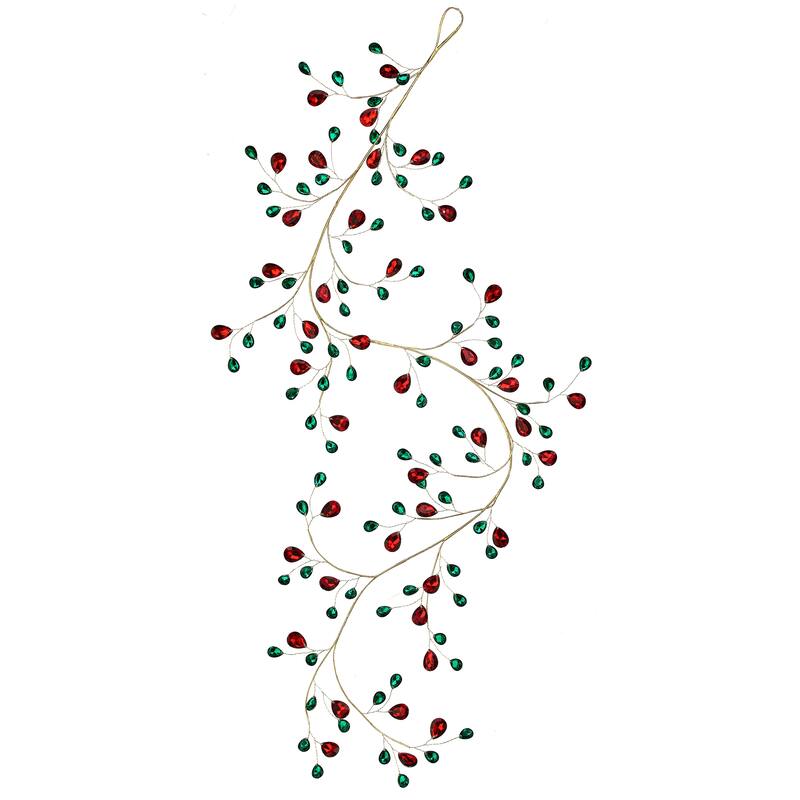 48" Metal Jewel Garland