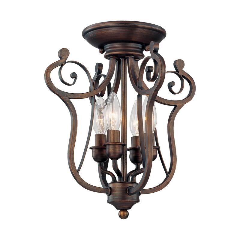 Millennium Lighting Chateau 4 Light Semi-Flush Ceiling Fixture