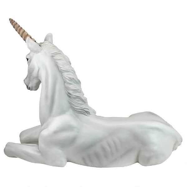 Shop 32 White Iridescent Resting Unicorn Outdoor Garden Statue
