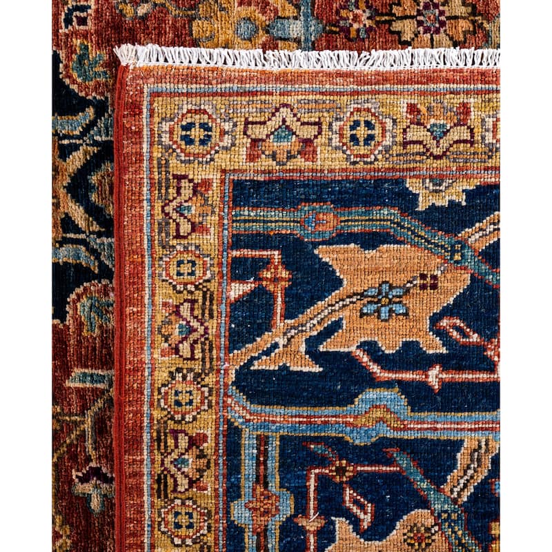 Serapi One-of-a-Kind Hand-Knotted Area Rug - Orange - 8' 1" x 10' 1"