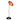 Fiore Bloom 23 IN Tall  Red Flower Art Glass Sculpture with Metal Stand