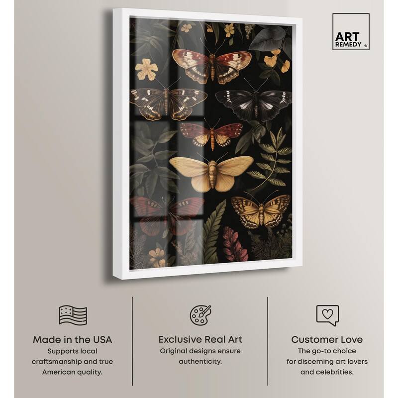 Winged Visitors III Shadowbox by Art Remedy