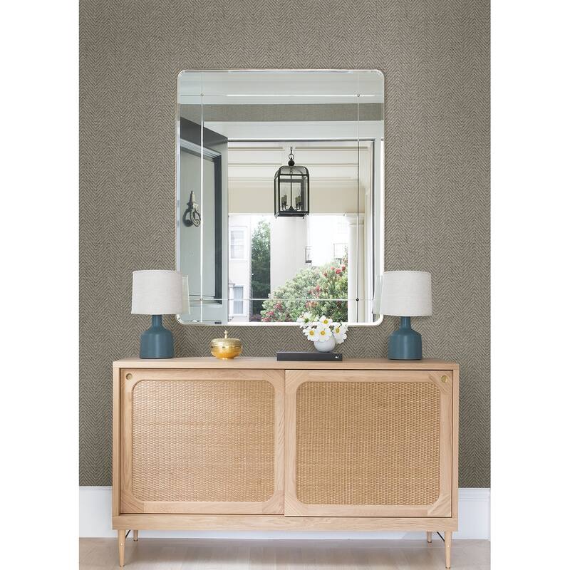 A-Street Prints Hui Denim Paper Weave Grasscloth Wallpaper