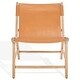preview thumbnail 16 of 37, SAFAVIEH COUTURE Alanarose Leather Accent Chair - 26"W x 33"D x 33"H
