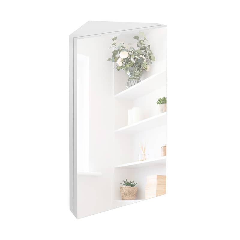 Triple Shelf Storage Cabinet Bathroom Triangle Cabinet