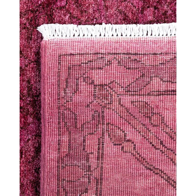Contemporary Overdyed Wool Hand Knotted Area Rug - 6' 2" x 8' 10"