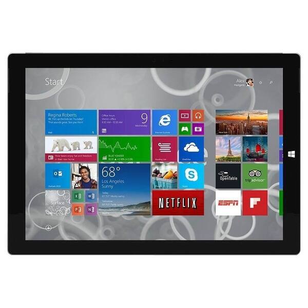 Shop Microsoft Surface Pro 3 Mq2 00001 12 Tablet 128gb Wifi I5 4300u Silver Scratch And Dent Overstock 30805729