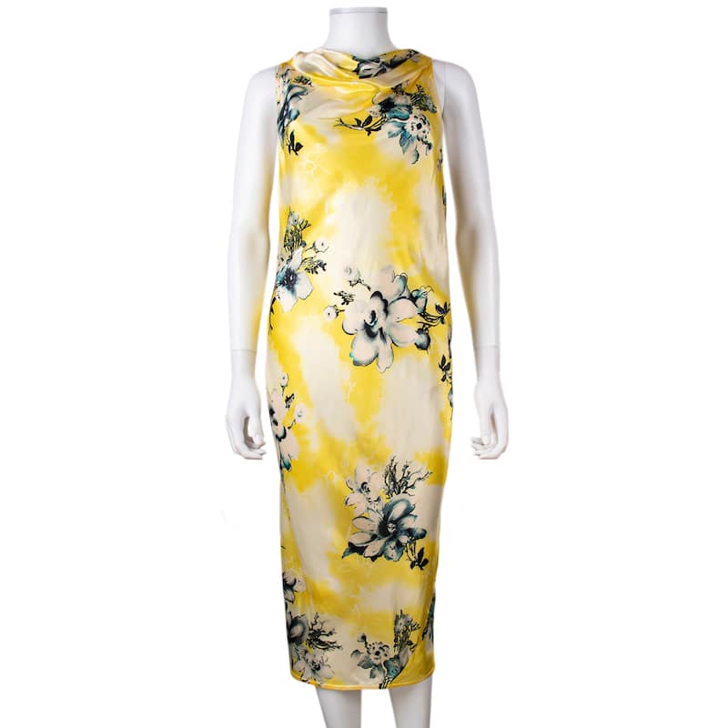 Bottega Veneta Floral Satin Dress - 46