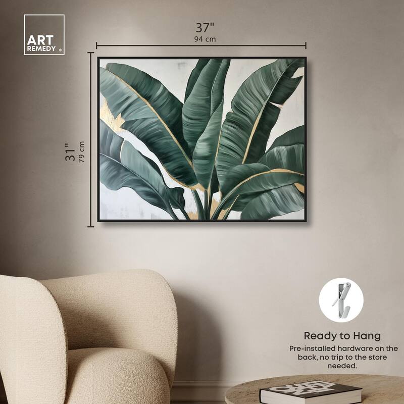 Jungle Jewel Jade II Canvas by Art Remedy
