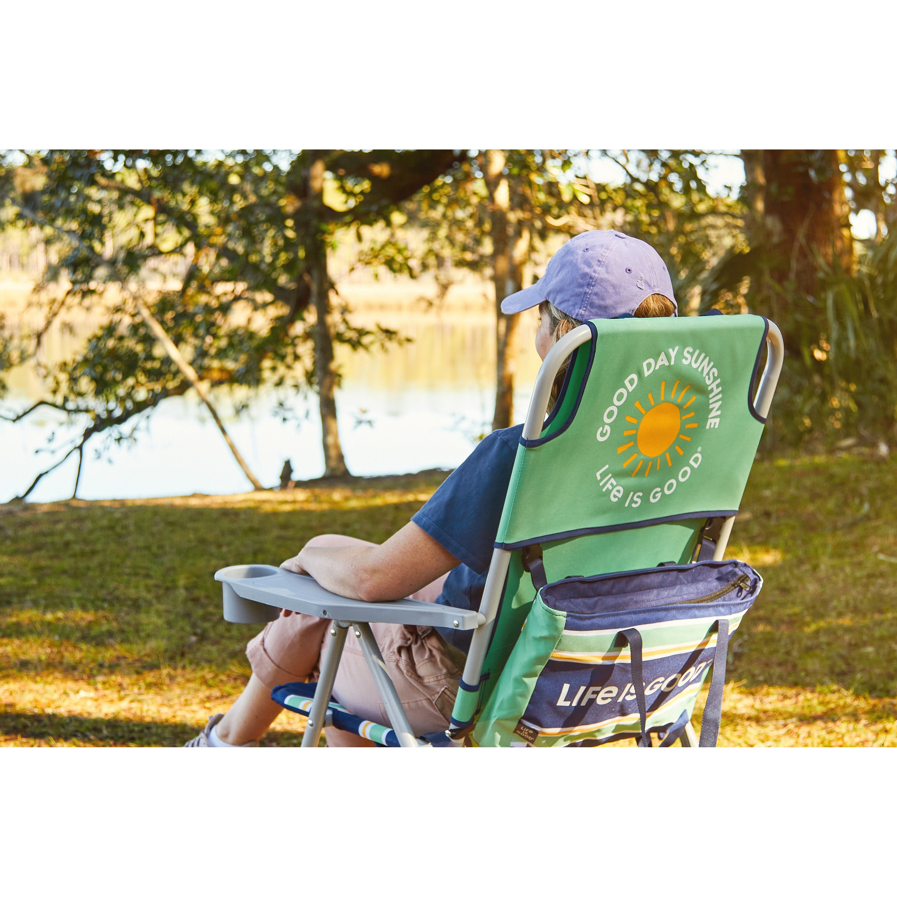 Life Is Good Backpack Lawn Chair with Silver Frame Bed Bath Beyond 33387791