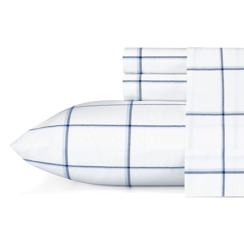 Nautica Cotton Percale Deep Pocket Bed Sheet Sets - King - plot