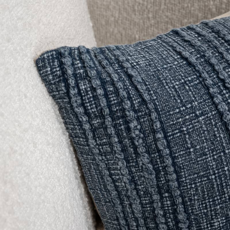 Villa by Classic Home Hannah 100% Cotton 22" Throw Pillow