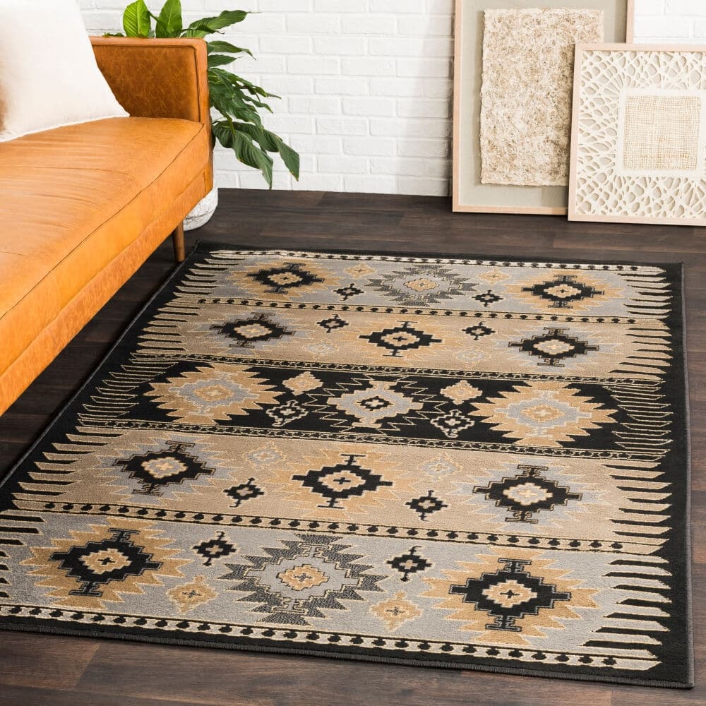 Livabliss Cabin & Lodge Paramount Border Area Rug