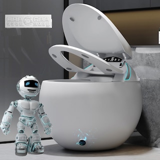 YULIKA Spherical Smart Bidet Toilet Bidet Toilet with Tank Heated Seat Auto Lid Opening Warm Water Sprayer & Dryer