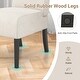 preview thumbnail 25 of 24, Gymax Armless Accent Chair w/ Rubber Wood Legs Modern Vanity Chair for
