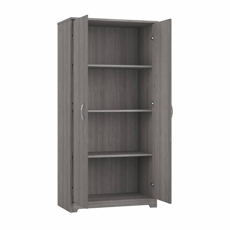 Cabot Tall Bathroom Storage Cabinet with Doors by Bush Furniture