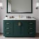 Option Green / White Quartz Top / Brushed Gold Hardware
