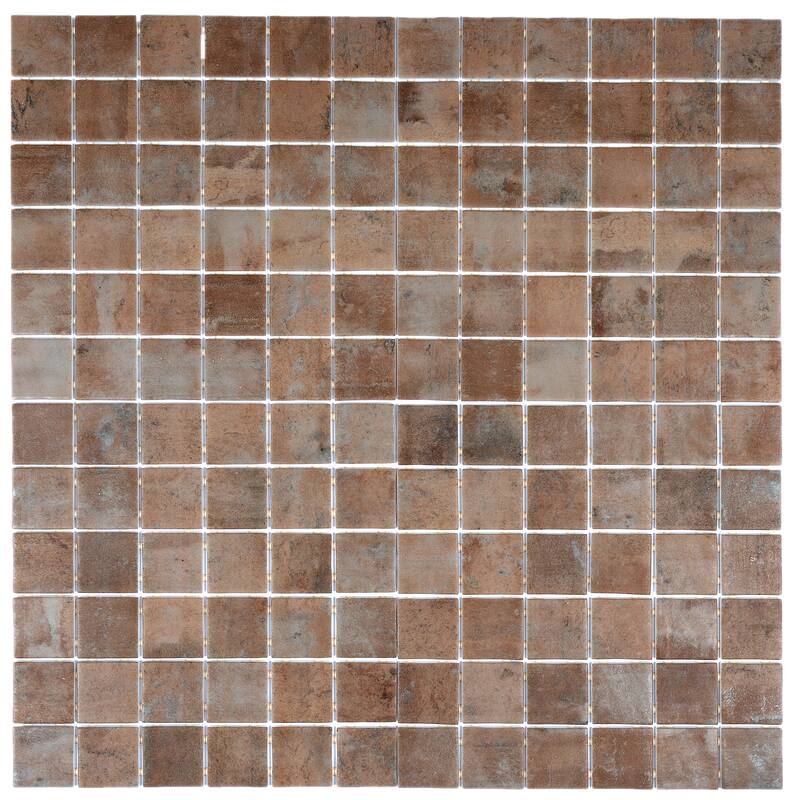 Lucenza 12x12 in. Matte Recycled Glass Uniform Square Mosaic Wall and Floor Tile (10.6 sq ft/case, 10-Pack)