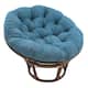 Microsuede Indoor Papasan Cushion (44-inch, 48-inch, or 52-inch) (Cushion Only) - 52 x 52 - Teal