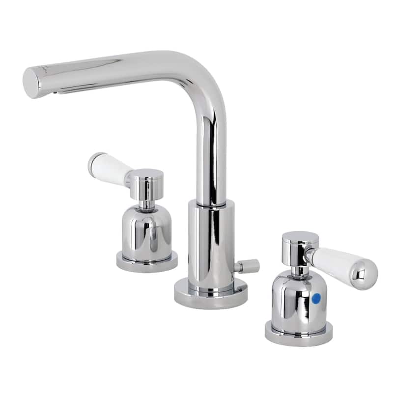 Kingston Brass Paris 1.2 GPM Widespread Bathroom Faucet with Pop-Up - Polished Chrome