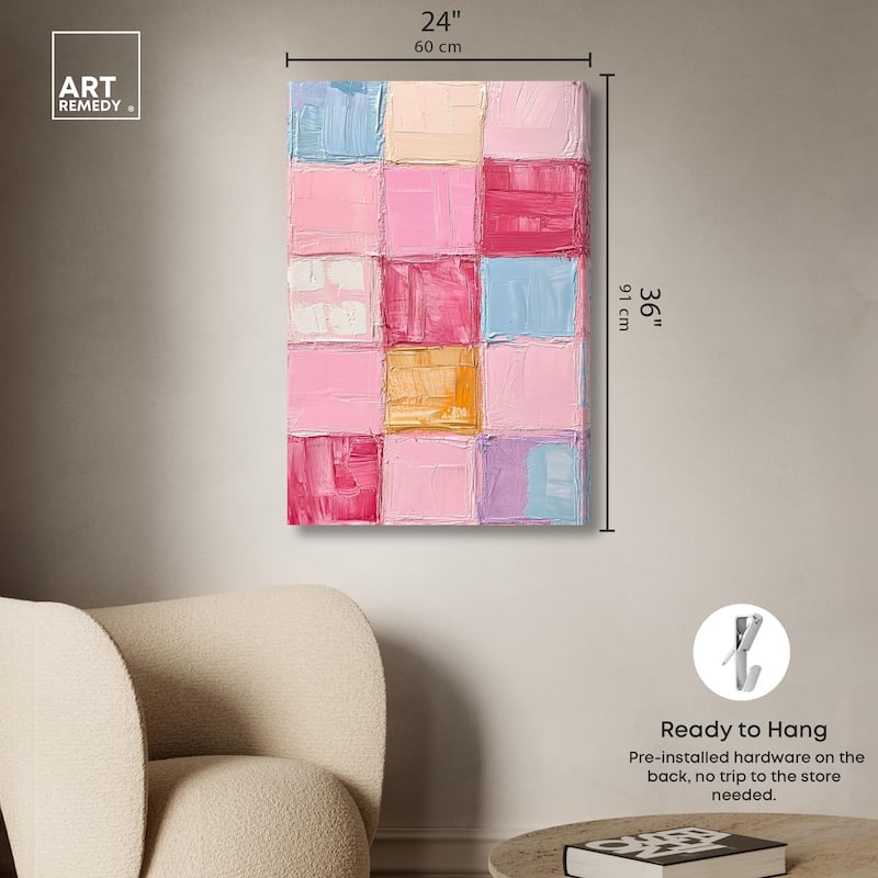 Color Squares II Canvas by Art Remedy, Gallery Wrapped
