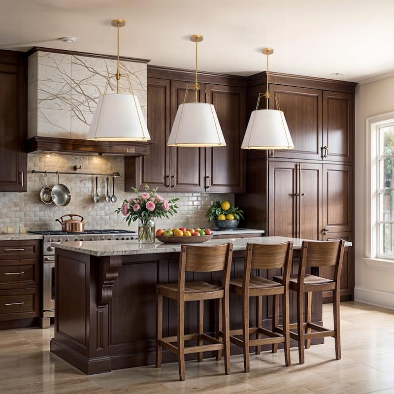 Arthur Modern Pendant Light - Metal, Fabric & Gold, Ivory White Cone Hanging Light For Mid-Century, Modern, Farmhouse Room Decor