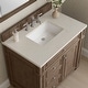 preview thumbnail 17 of 23, James Martin Vanities Bristol 36" Single Vanity, Whitewashed Walnut Siberian