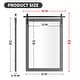 preview thumbnail 63 of 96, Modern Wall Mirrors, Rectangular Mirror with Wood Framed, Bathroom Mirror Barn Mirror Barn Door Mirror with Multi Size